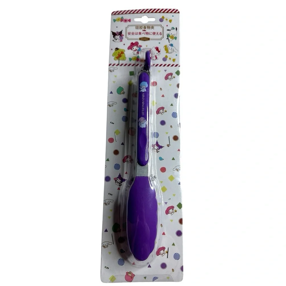 SANRIO LITTLETWIN STARS 9-Inch Stainless Steel Tongs - Picture 3 of 7